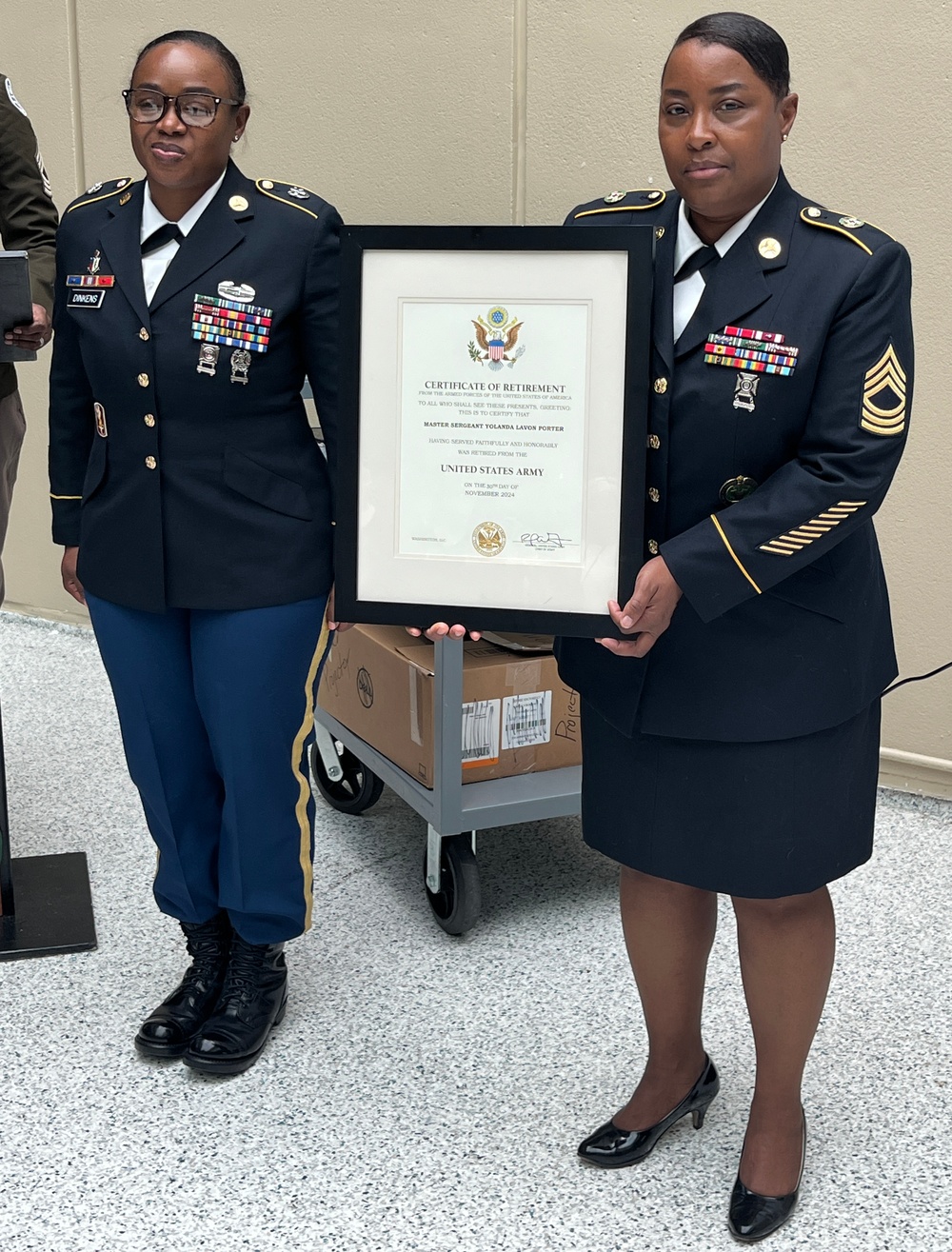 BACH’s Master Sgt. Yolanda Porter Retires