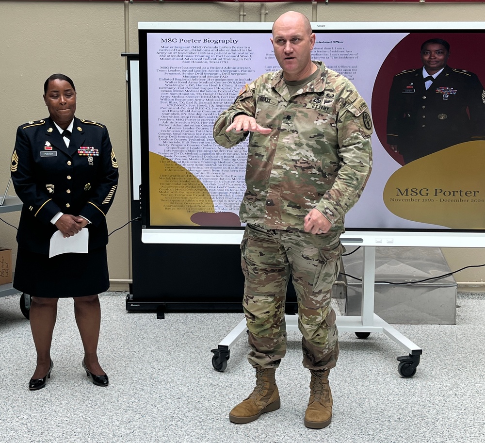 BACH’s Master Sgt. Yolanda Porter Retires