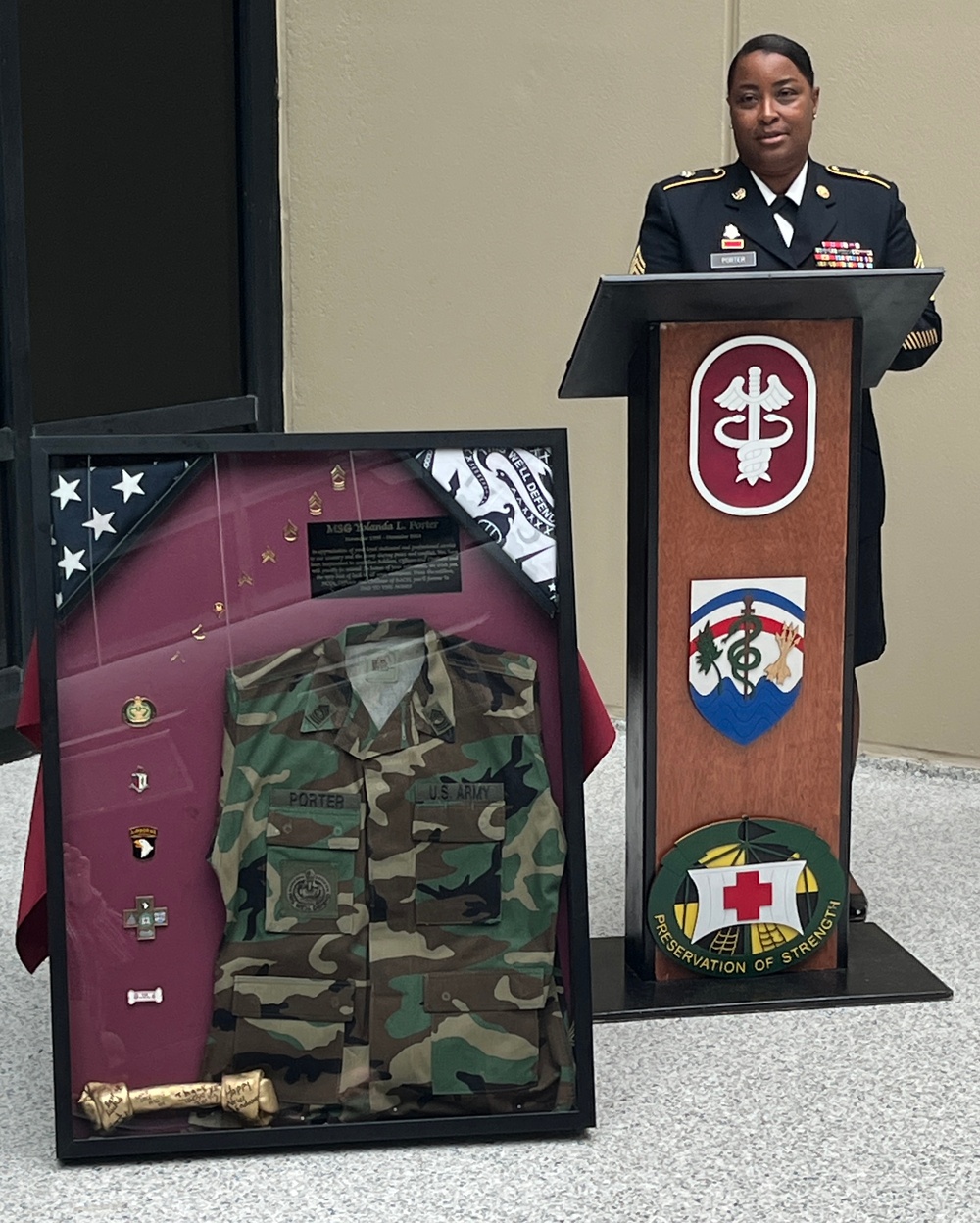 BACH’s Master Sgt. Yolanda Porter Retires