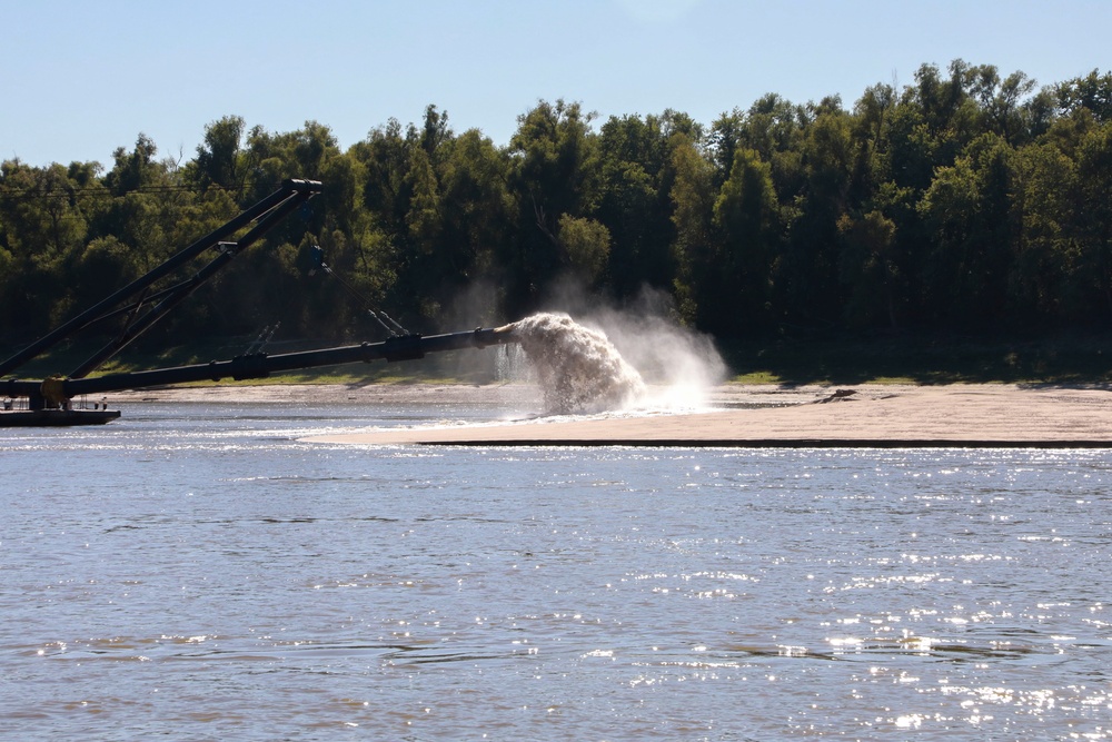 Making Islands from Dredged Sediment