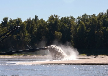 Making Islands from Dredged Sediment