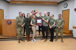 USARIEM Receives Wolf Pack Award for Army Comprehensive Body Composition Study