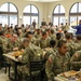 Trainees enjoy Thanksgiving dinner