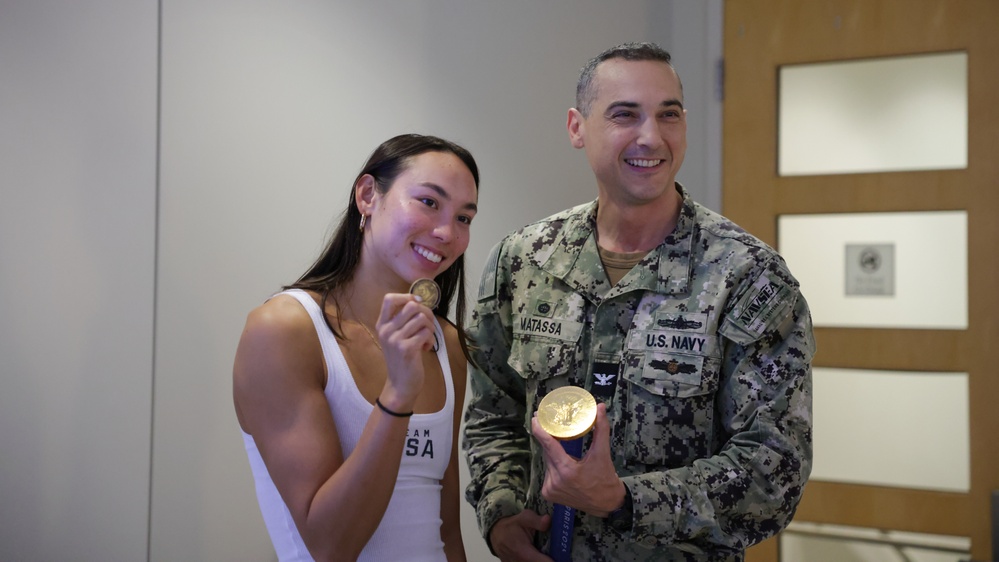 Olympic Champion Torri Huske Visits Carderock