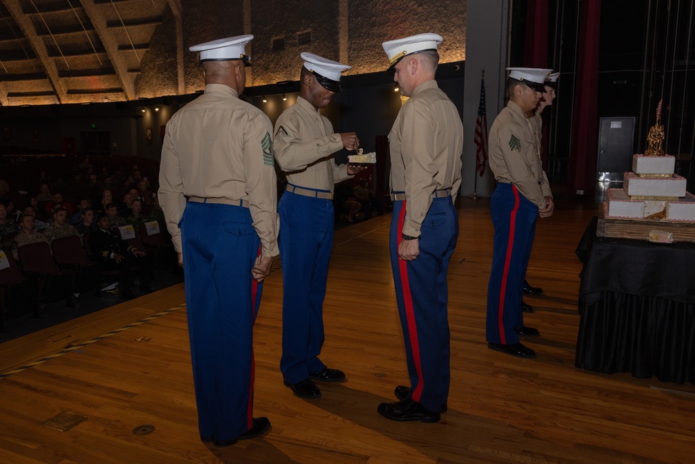 249th Marine Corps Birthday Cake Cutting Ceremony