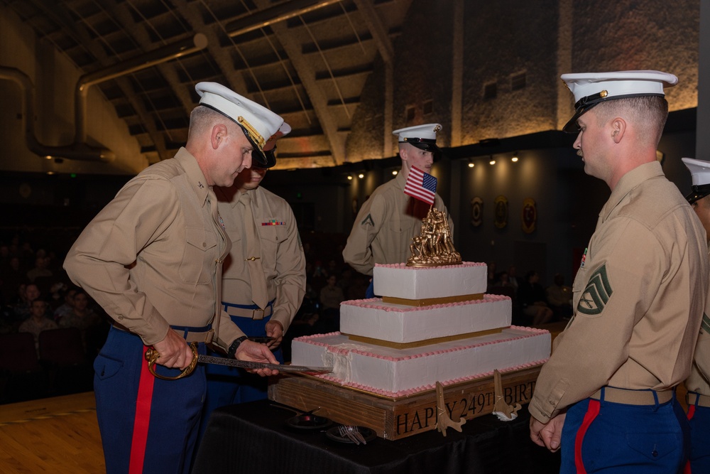 249th Marine Corps Birthday Cake Cutting Ceremony