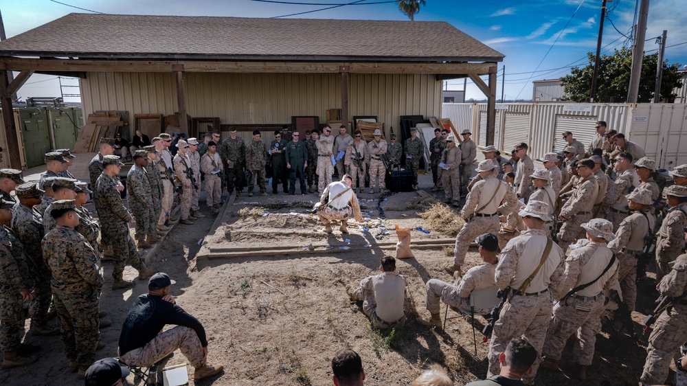 V17 Marines conduct Air Raid Course with EOTG