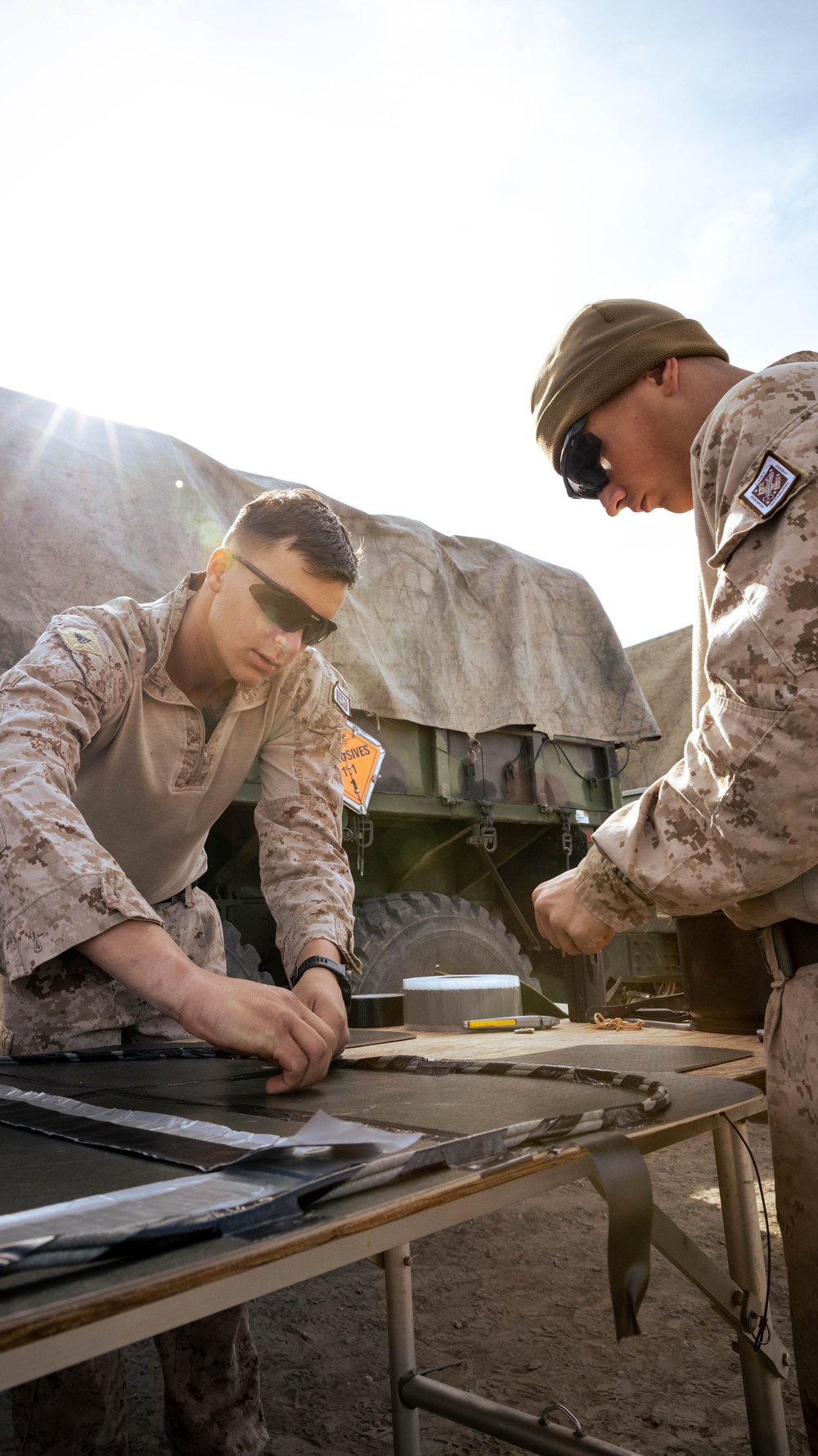 V17 Marines conduct Air Raid Course with EOTG