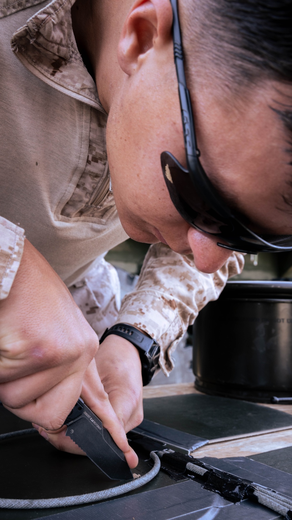 V17 Marines conduct Air Raid Course with EOTG