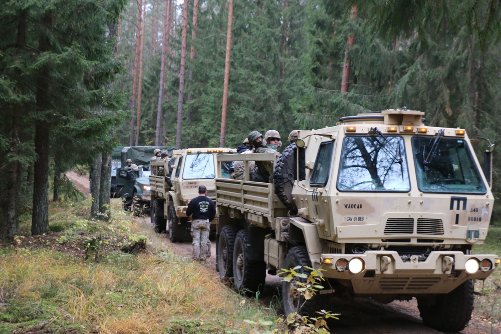 Forward Stationed Soldiers in Bemowo Piskie, Poland, demonstrate Excellence in traditional Spur Ride