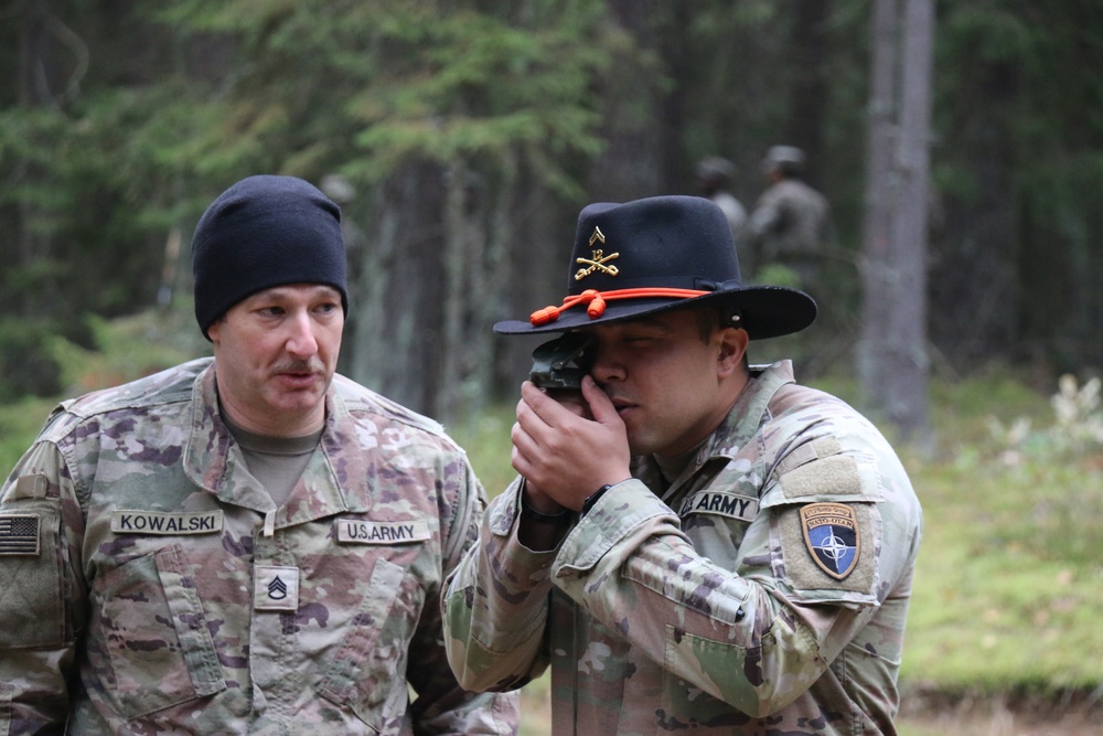 Forward Stationed Soldiers in Bemowo Piskie, Poland, demonstrate Excellence in traditional Spur Ride