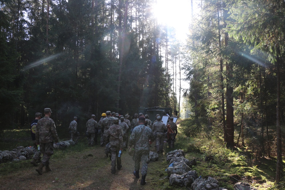 Forward Stationed Soldiers in Bemowo Piskie, Poland, demonstrate Excellence in traditional Spur Ride