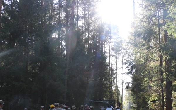 Forward Stationed Soldiers in Bemowo Piskie, Poland, demonstrate Excellence in traditional Spur Ride