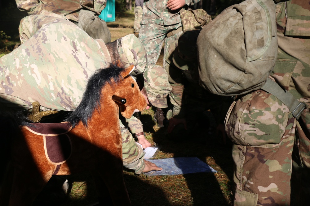 Forward Stationed Soldiers in Bemowo Piskie, Poland, demonstrate Excellence in traditional Spur Ride