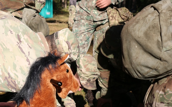Forward Stationed Soldiers in Bemowo Piskie, Poland, demonstrate Excellence in traditional Spur Ride