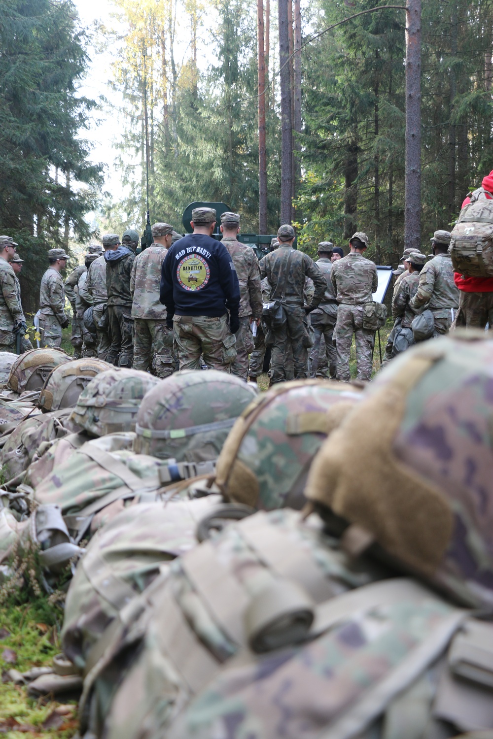 Forward Stationed Soldiers in Bemowo Piskie, Poland, demonstrate Excellence in traditional Spur Ride