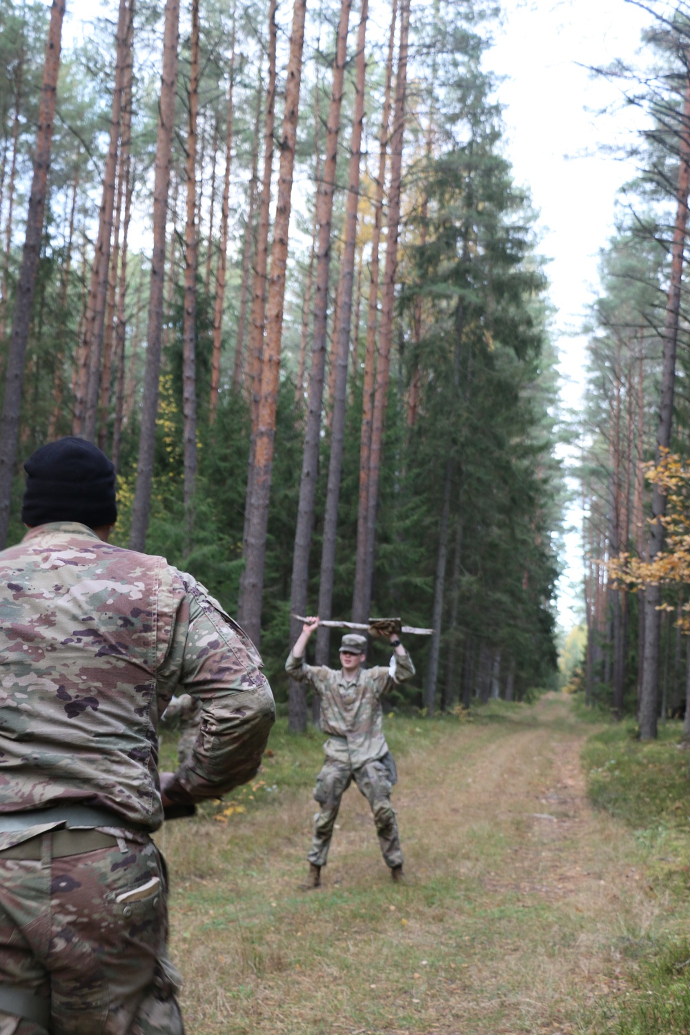 Forward Stationed Soldiers in Bemowo Piskie, Poland, demonstrate Excellence in traditional Spur Ride