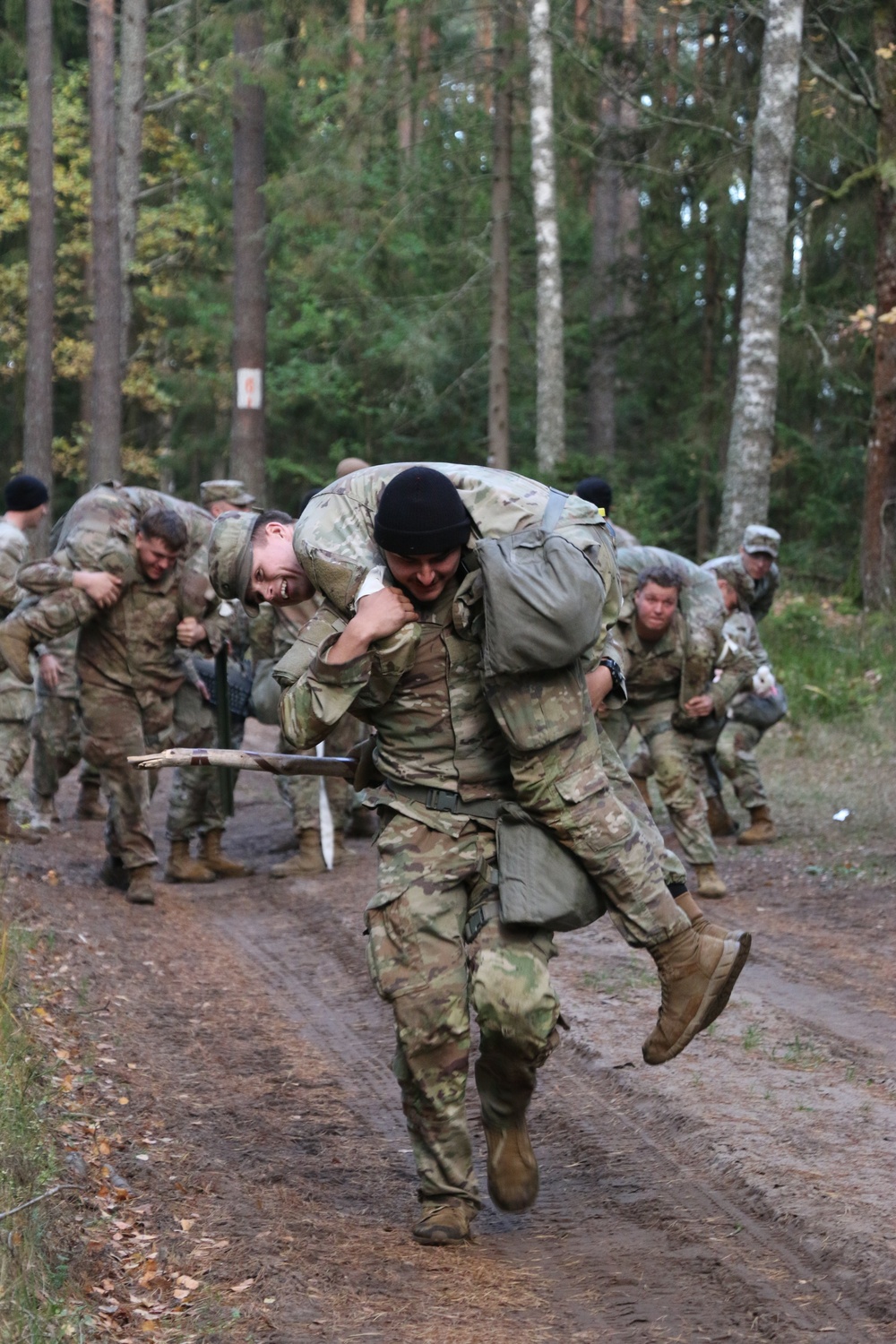 Forward Stationed Soldiers in Bemowo Piskie, Poland, demonstrate Excellence in traditional Spur Ride