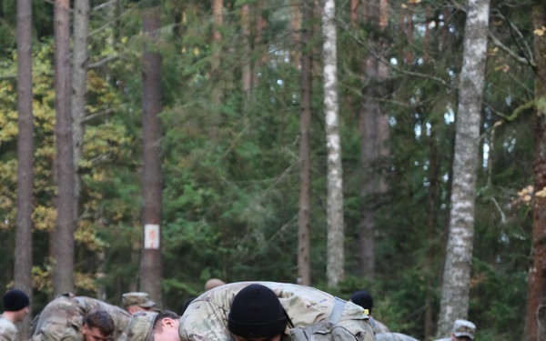 Forward Stationed Soldiers in Bemowo Piskie, Poland, demonstrate Excellence in traditional Spur Ride