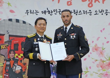 Eighth Army Soldier Prevents Devastating Fire Near Pyeongtaek