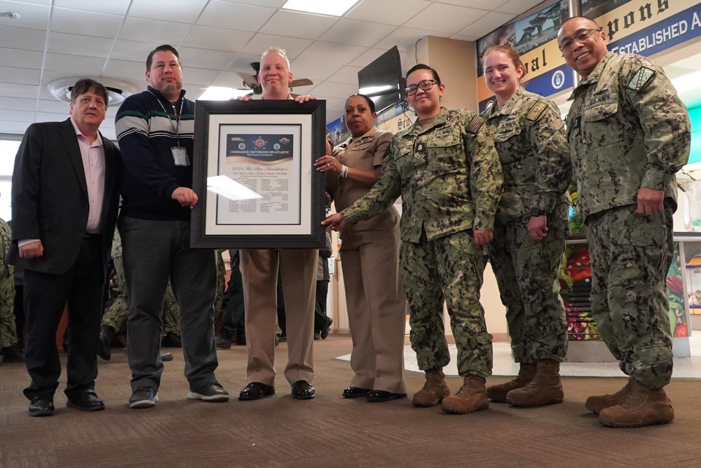 NWS Yorktown's award-winning Scudder Hall Galley receives coveted 5-Star Galley award