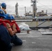 USS Spruance conducts replenishment-at-sea with USNS Rappahannock