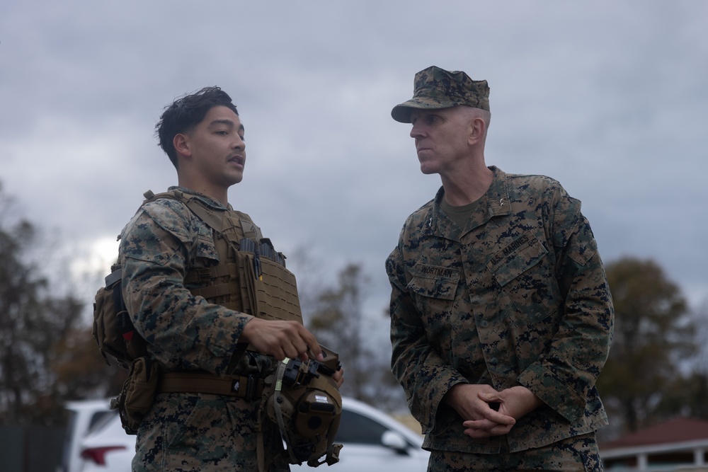 Maj. Gen. Christian Wortman visits Camp Mujuk