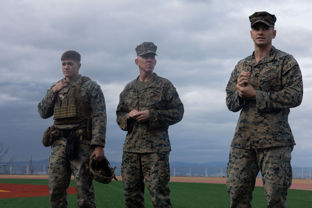 Maj. Gen. Christian Wortman visits Camp Mujuk