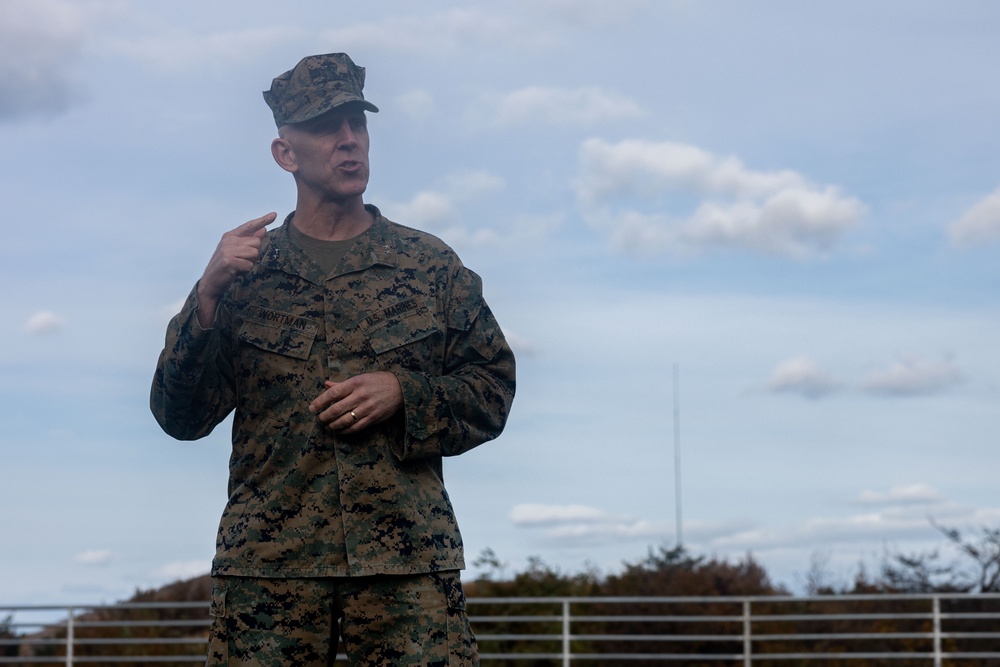 Maj. Gen. Christian Wortman visits Camp Mujuk