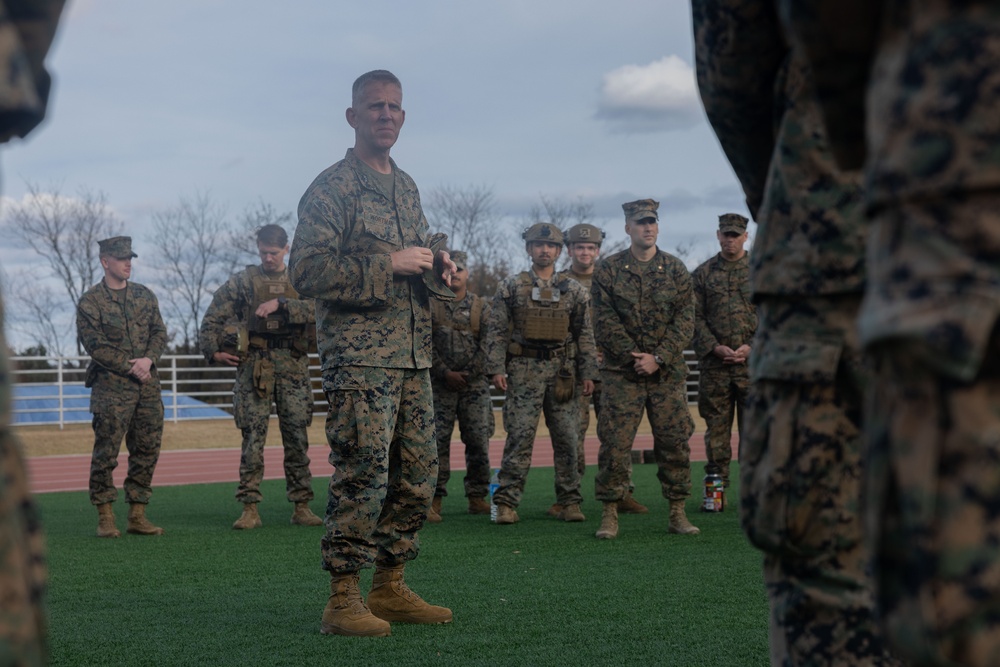 Maj. Gen. Christian Wortman visits Camp Mujuk
