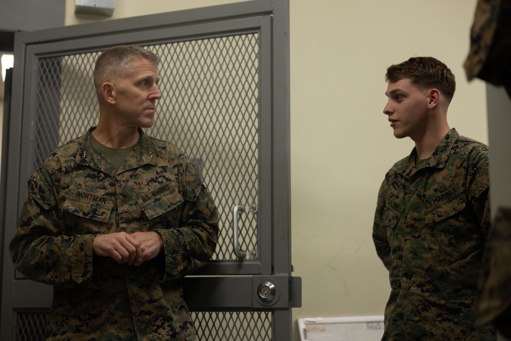 Maj. Gen. Christian Wortman visits Camp Mujuk