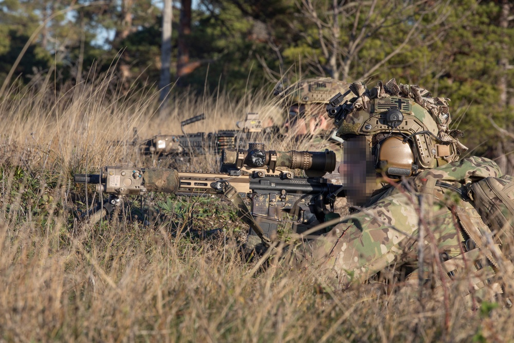 U.S Naval Special Warfare Personnel Conduct Live-Fire Training on Gotland Island During ASP 25