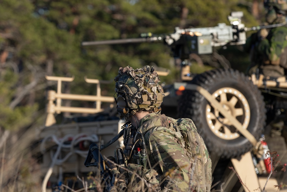 U.S Naval Special Warfare Personnel Conduct Live-Fire Training on Gotland Island During ASP 25