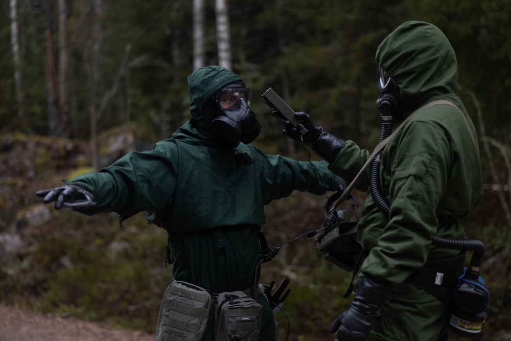 CBRN Marines Conduct Bilateral Training with Nylands Brigade Fire, Rescue, and Response Team