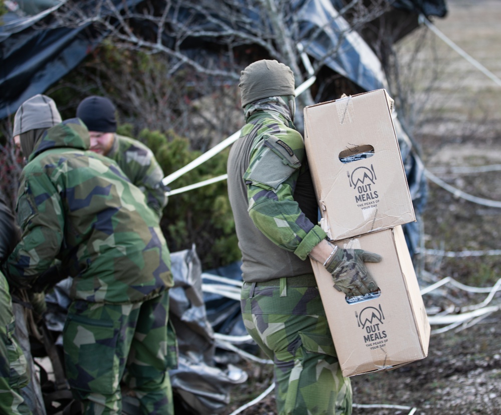 352d SOW Airdrops Supplies to Swedish Forces During Adamant Serpent 25