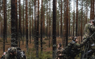 U.S. Marines and Finnish Servicemembers Conduct a Medical Evacuation Convoy