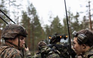 U.S. Marines and Finnish Servicemembers Conduct a Medical Evacuation Convoy