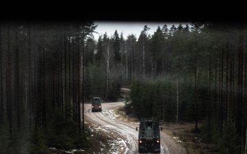 U.S. Marines and Finnish Servicemembers Conduct a Medical Evacuation Convoy