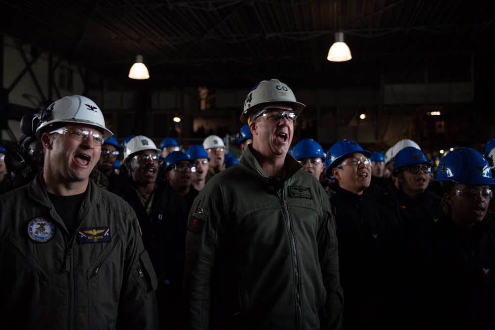 USS John C. Stennis holds All Hands Call
