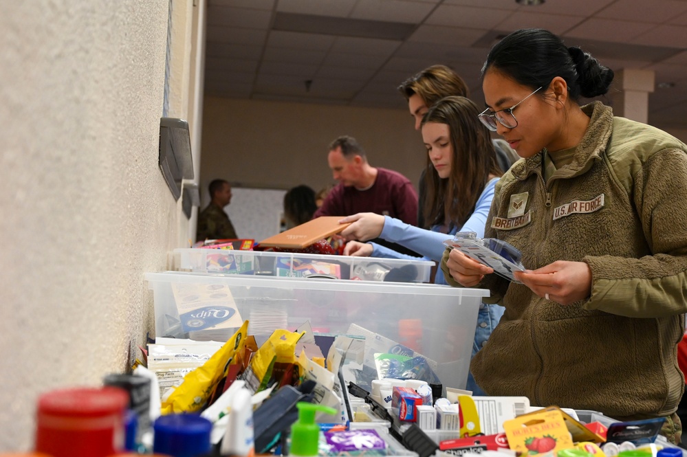 Team Beale puts together care packages for deployers