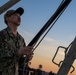 Evening Colors On USS Theodore Roosevelt