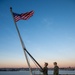 Evening Colors On USS Theodore Roosevelt