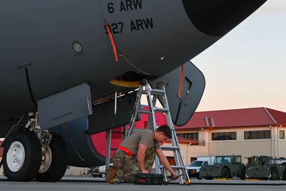 Sunset on the flightline