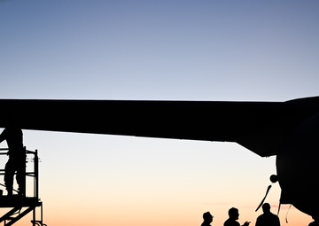 Sunset on the flightline