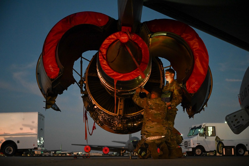 Sunset on the flightline