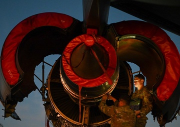 Sunset on the flightline