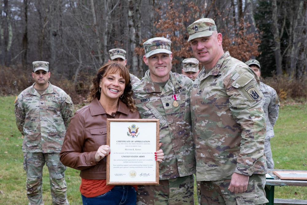 U.S. Army Lt. Col. Micah Kidney Retires