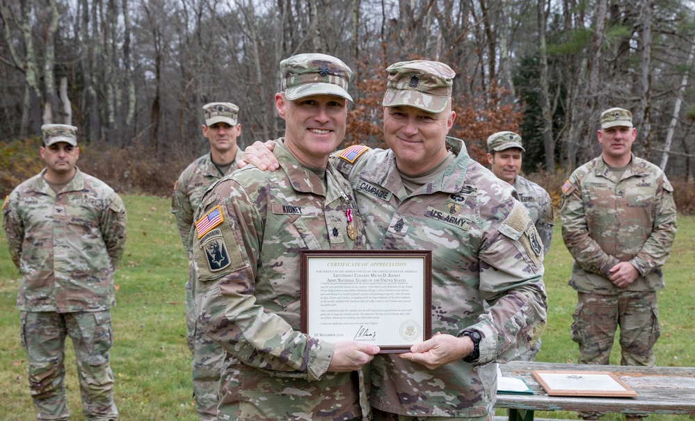 U.S. Army Lt. Col. Micah Kidney Retires