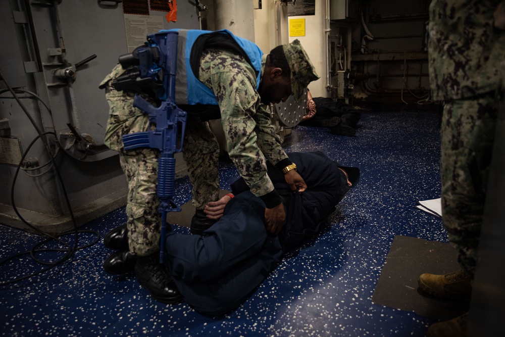 USS Iwo Jima Participates in a Force Protection Exercise