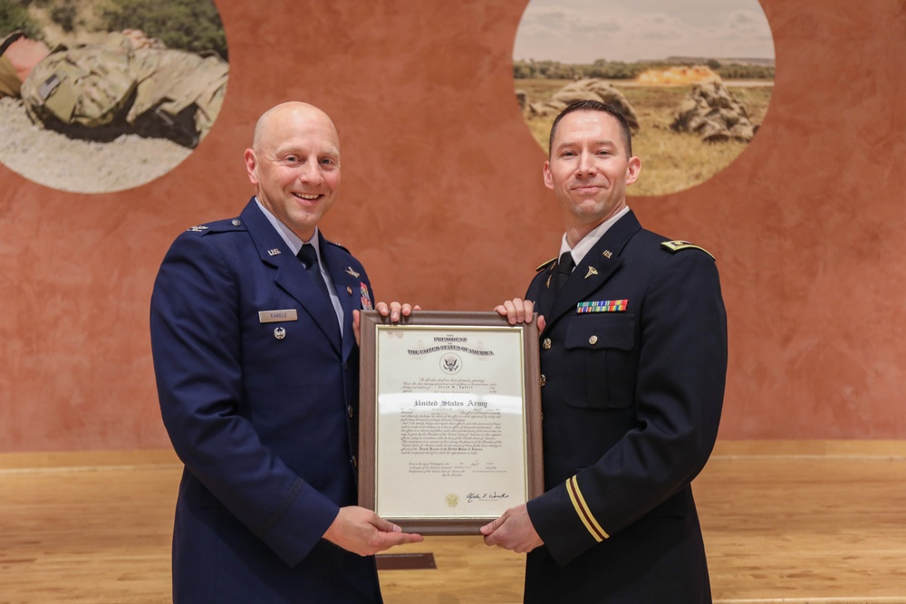 WRAIR holds promotion ceremony for Major Jared Egbert